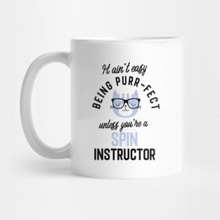 Spin Instructor Cat Gifts for Cat Lovers - It ain't easy being Purr Fect Mug